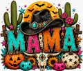 🤠🎃 Western Halloween MAMA | Digital PNG Download | DTF Ready | Sublimation | Printable Design