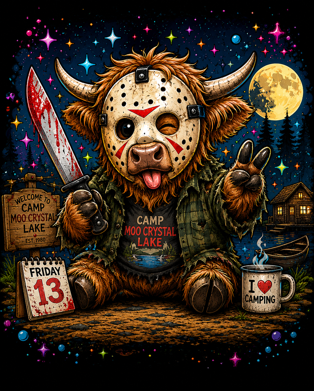Good Cows Gone Bad – Halloween Highland Cow Digital Download 5/$3 Sale