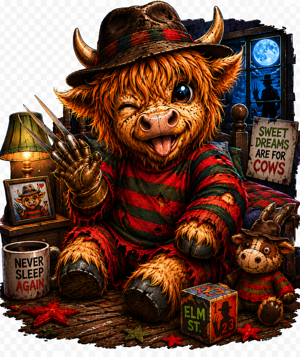 Good Cows Gone Bad – Halloween Highland Cow Digital Download 5/$3 Sale