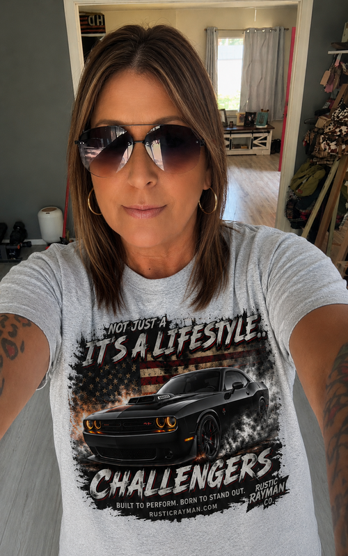 Challenger Performance T-Shirt |  Performance Collection | Muscle Car Graphic Tee | Car Enthusiast Shirt
